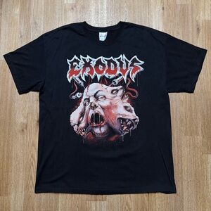 Exodus Atrocities On Tour 2009 Graphic T-shirt Size XL Thrash Metal Band Y2K